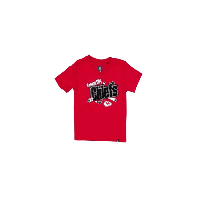 Kansas City Chiefs T-shirt à paillettes pour filles