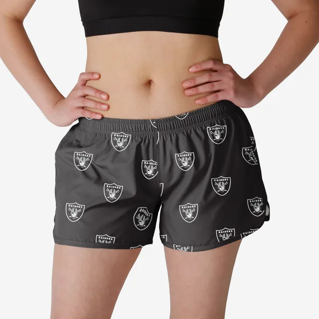 Las Vegas Raiders Mini short de course imprimé pour femme