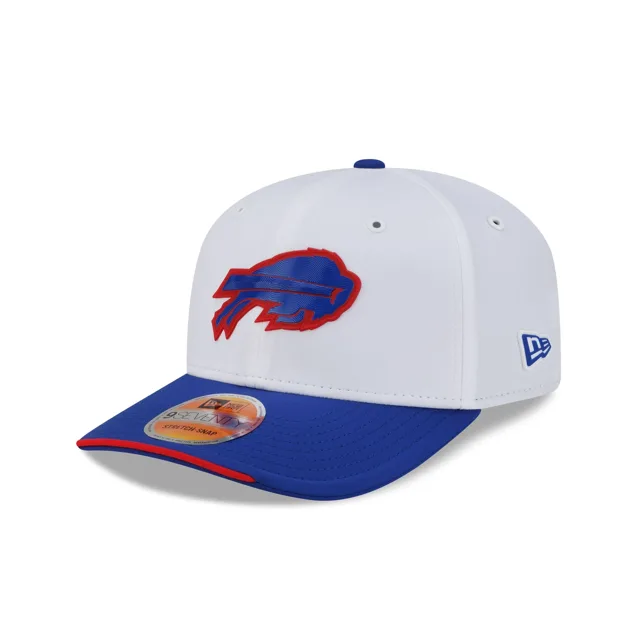 Buffalo Bills 2026 Sideline Blanc 9SEVENTY Chapeau extensible à bouton-pression
