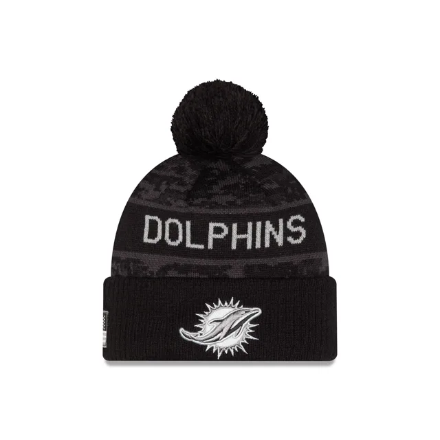 Miami Dolphins 2026 Salut au service Pom Knit Hat