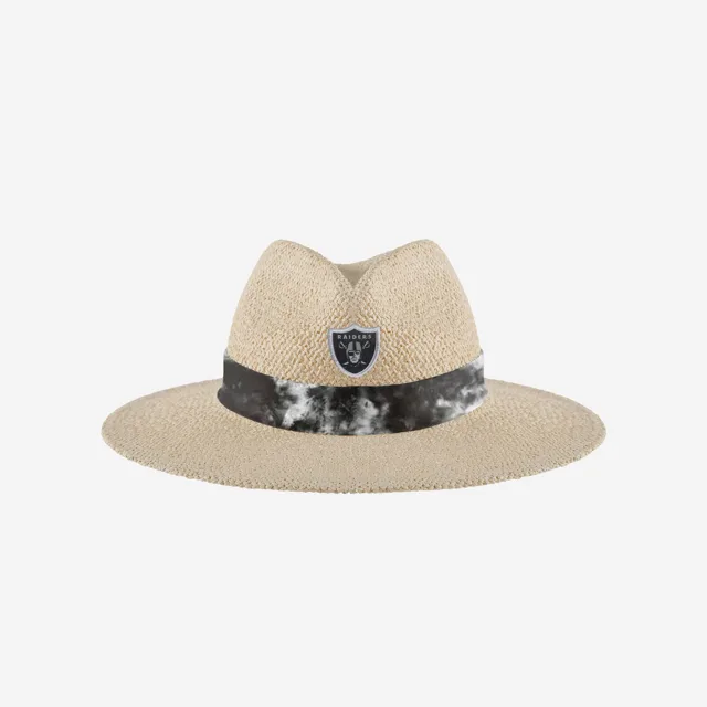 Las Vegas Raiders Chapeau de Paille avec Ruban Tie-Dye pour Femme