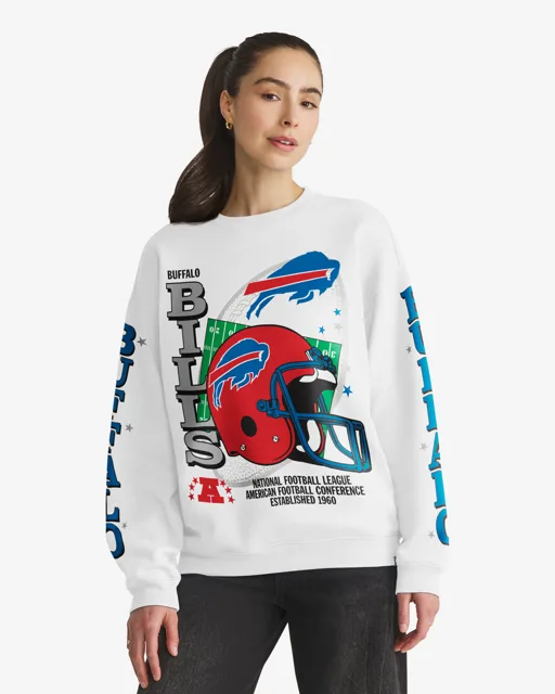 Buffalo Bills ÉQUIPAGE SURDIMENSIONNÉ HISTORIQUE THUNDEROUS '47 POUR FEMMES