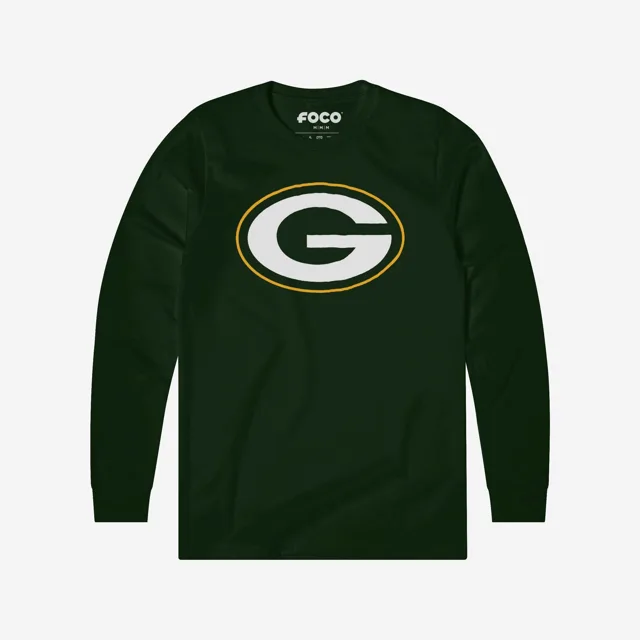 Green Bay Packers T-shirt à manches longues avec logo principal