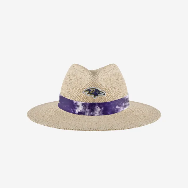 Baltimore Ravens Chapeau de Paille avec Ruban Tie-Dye pour Femme