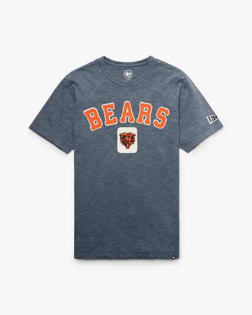 Chicago Bears HISTORIQUE SEYMOORE BIEN USÉ '47 HEAVY SLUB TEE