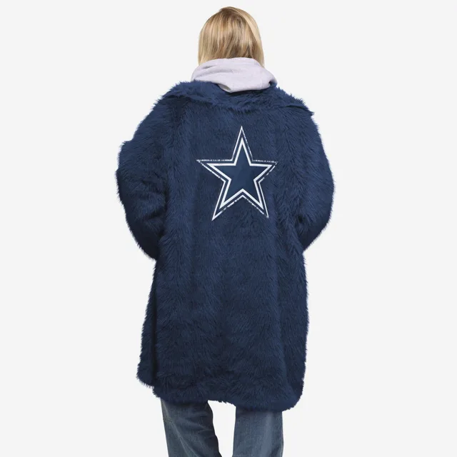 Dallas Cowboys Veste longue en fausse fourrure