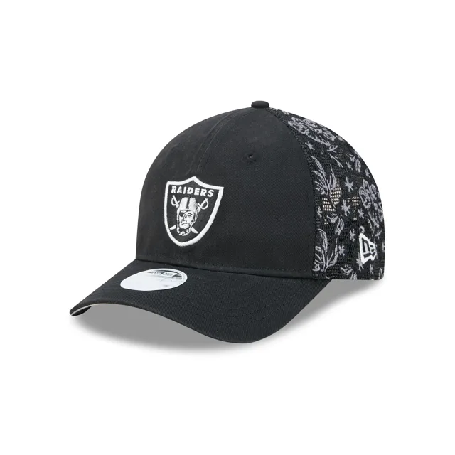 Las Vegas Raiders Casquette de camionneur 9FORTY M-Crown en maille florale pour femme
