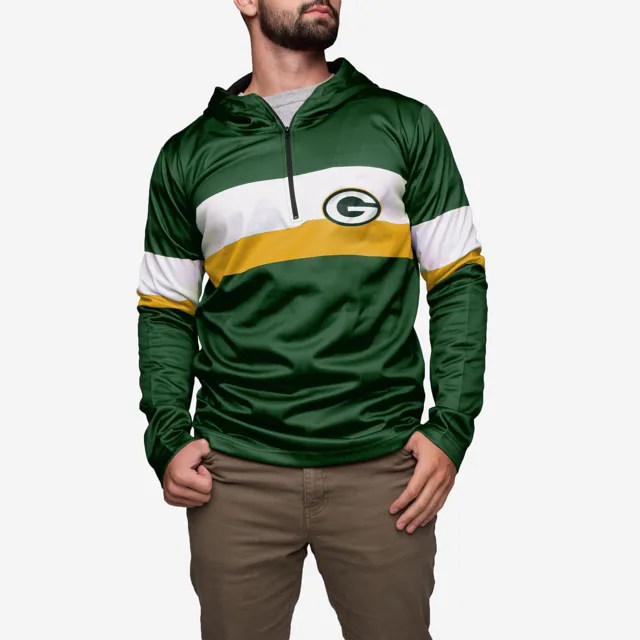 Sweat à capuche zippé 1/4 Green Bay Packers