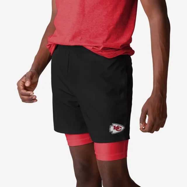 Kansas City Chiefs Short noir à doublure couleur équipe