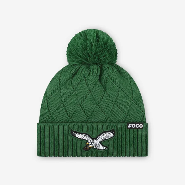 Philadelphia Eagles Bonnet croisé avec logo principal en strass vert Kelly