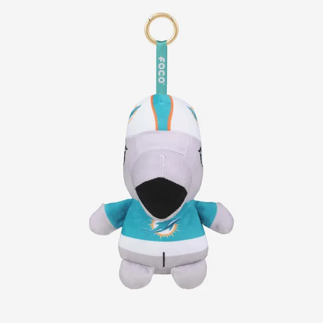 Miami Dolphins Porte-clés en peluche Teamie Beanie avec breloque pour sac