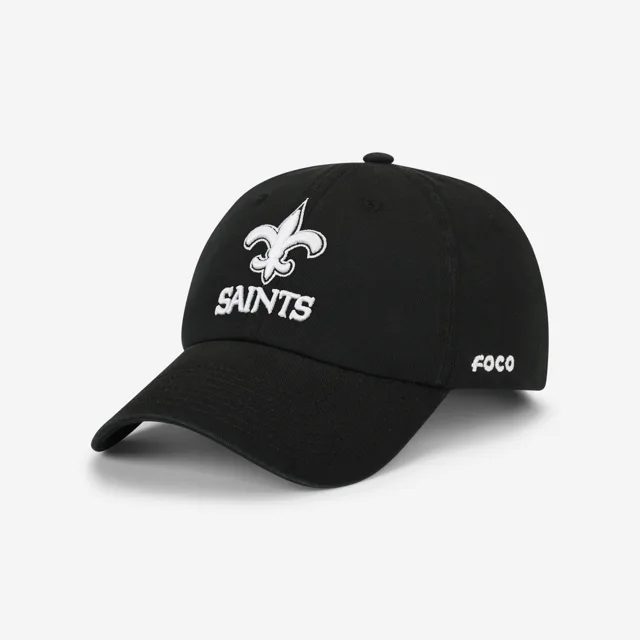 Casquette décontractée noire et blanche New Orleans Saints