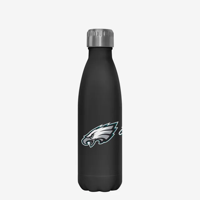 Philadelphia Eagles Super Bowl LIX Champions Bouteille en acier inoxydable noire de 17 oz