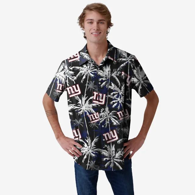 New York Giants Chemise boutonnée à fleurs noire