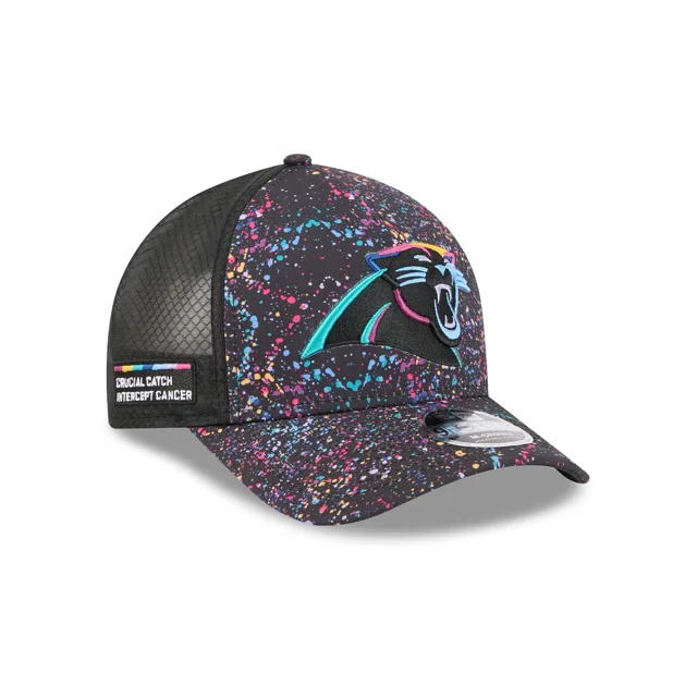 Carolina Panthers 2025 Casquette de camionneur Crucial Catch 9FORTY M-Crown A-Frame