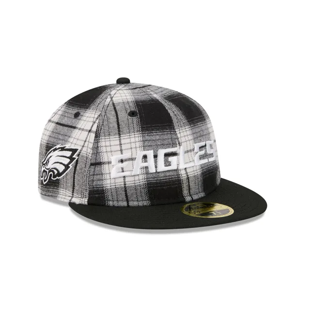 Philadelphia Eagles Grunge Plaid Retro Crown 59FIFTY Chapeau ajusté