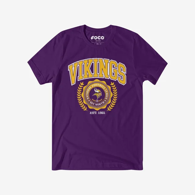 T-shirt à écusson de l'équipe Minnesota Vikings