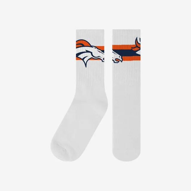 Chaussettes blanches avec logo principal Denver Broncos
