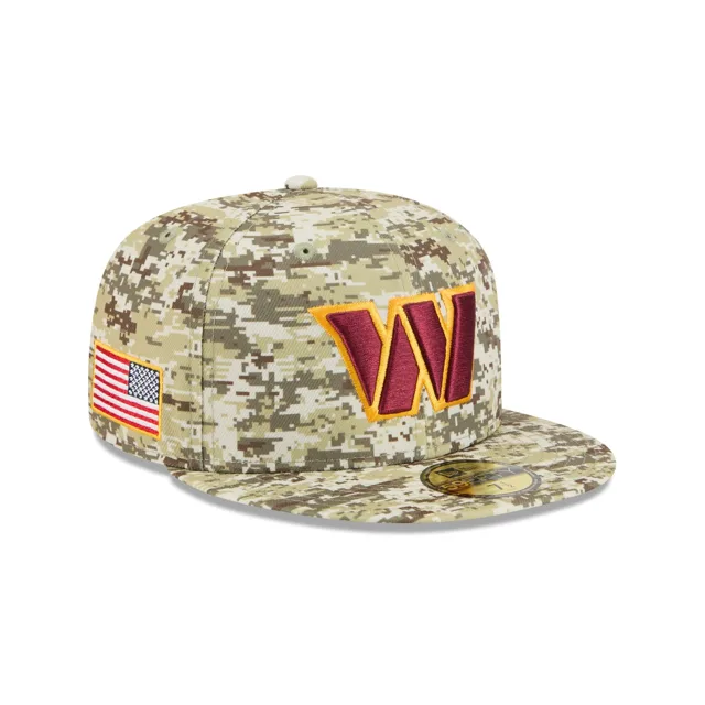 Washington Commanders 2025 Salut au service Fan Gear 59FIFTY Chapeau ajusté