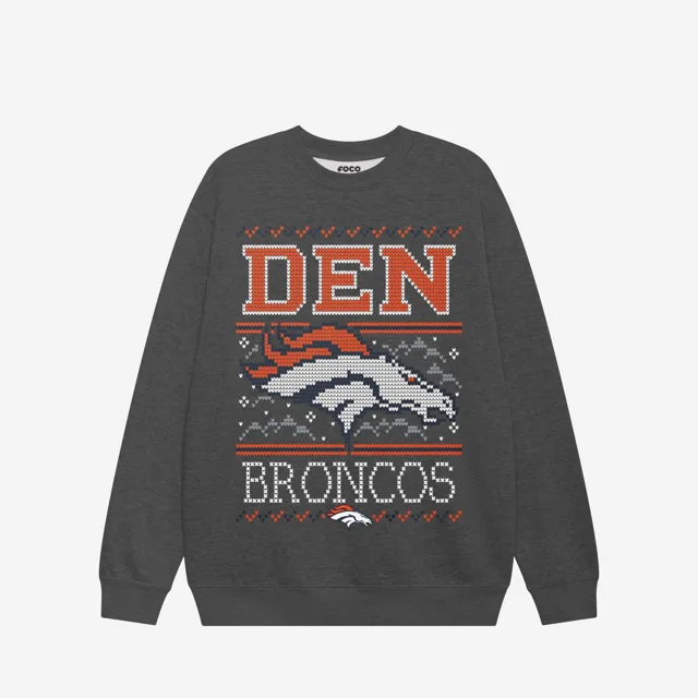Denver Broncos Sweat-shirt à col rond des fêtes