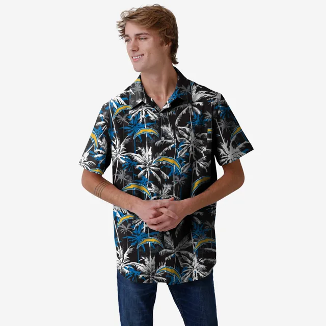 Los Angeles Chargers Chemise boutonnée à fleurs noire