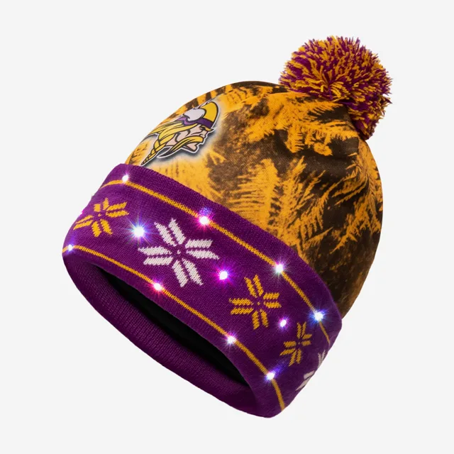 Bonnet lumineux Minnesota Vikings avec grand logo