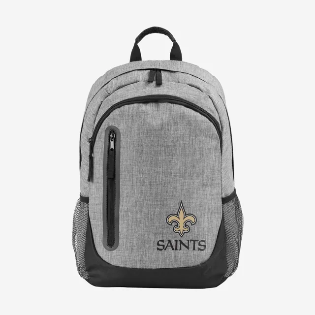 New Orleans Saints Sac à dos gris chiné aux couleurs vives