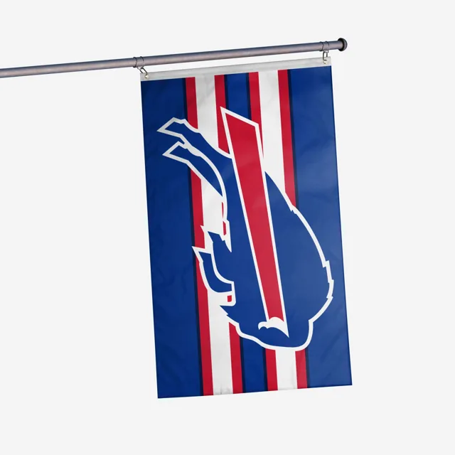 Buffalo Bills Drapeau horizontal à rayures avec grand logo