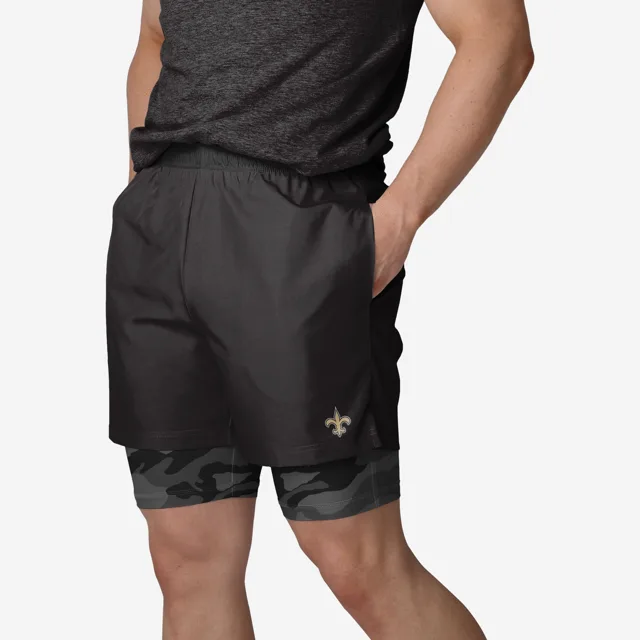 New Orleans Saints Team Color Camo Liner Short