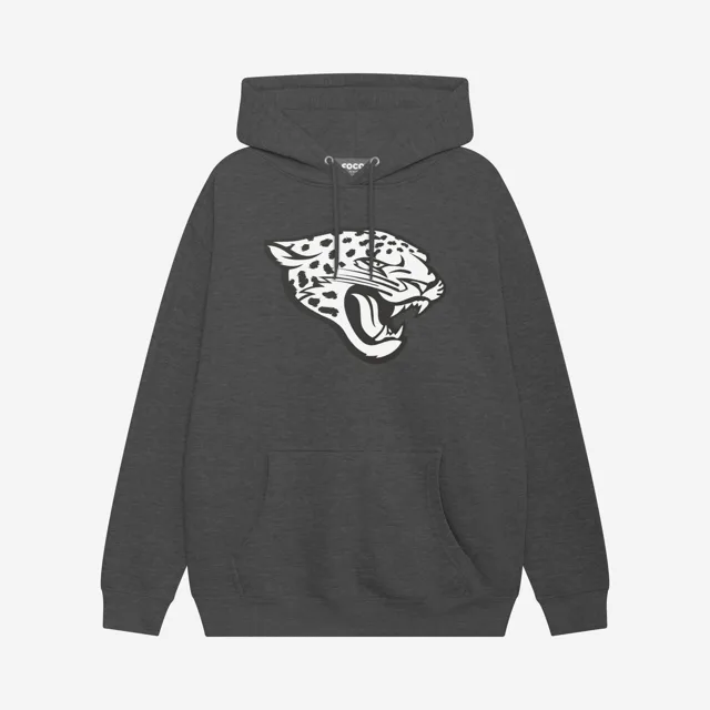 Jacksonville Jaguars Sweat à capuche avec logo principal noir et blanc