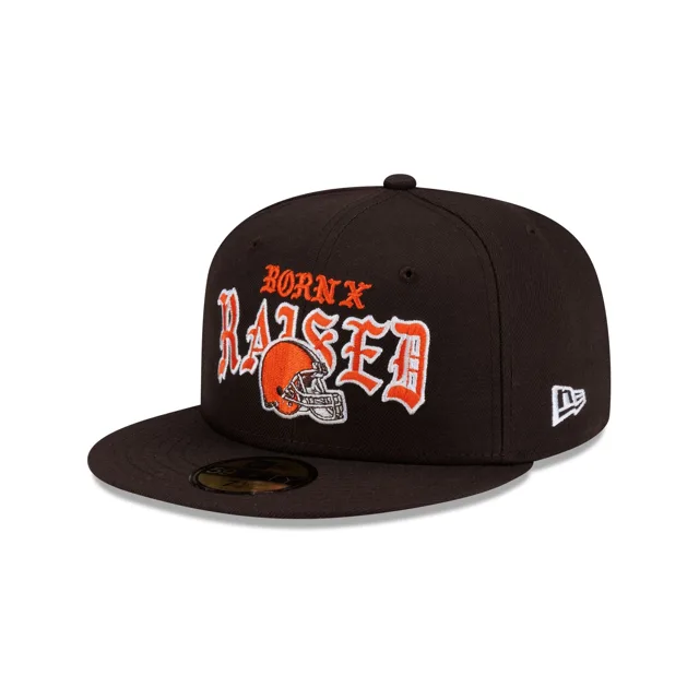 Né x Élevé x Cleveland Browns 59FIFTY Chapeau ajusté