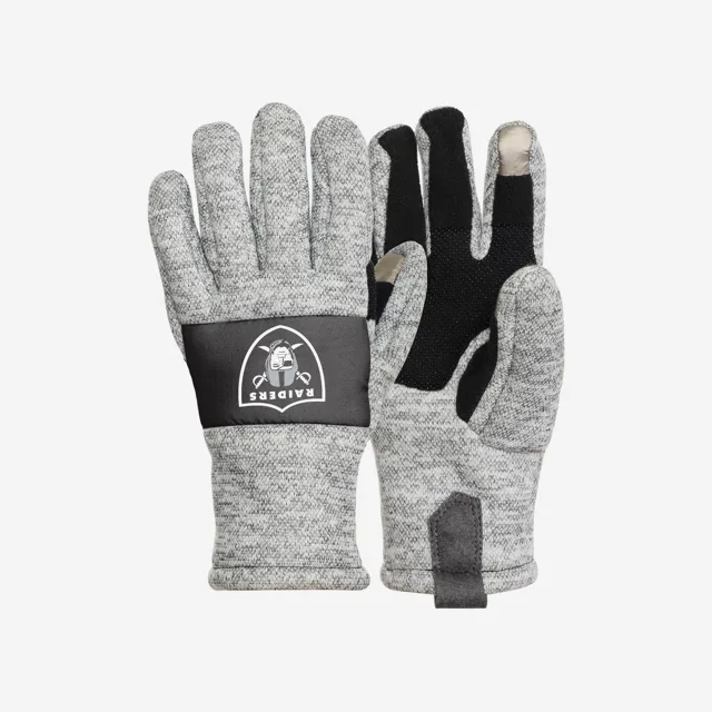 Gants isolés Las Vegas Raiders gris chiné