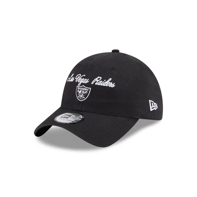Las Vegas Raiders Script Wordmark Chapeau réglable classique décontracté