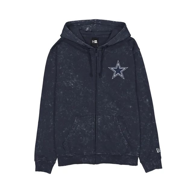 Dallas Cowboys Sweat à capuche entièrement zippé délavé