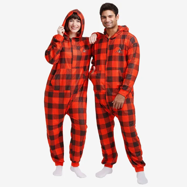 Pyjama une pièce à carreaux Cleveland Browns