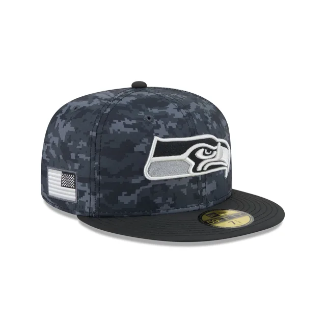 Seattle Seahawks 2026 Salut au service 59FIFTY Chapeau ajusté