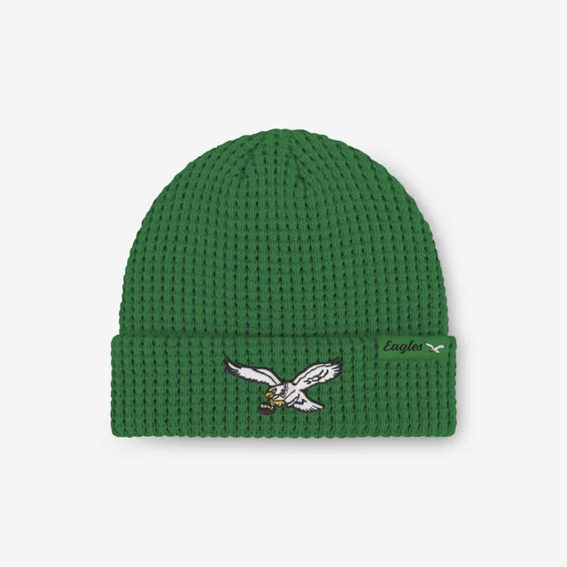 Philadelphia Eagles Bonnet gaufré avec logo principal Kelly Green