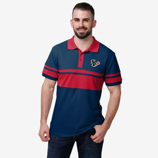 Polo à rayures en coton Houston Texans
