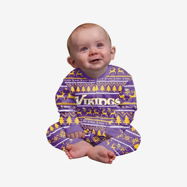 Minnesota Vikings Pyjama de vacances en famille pour bébé