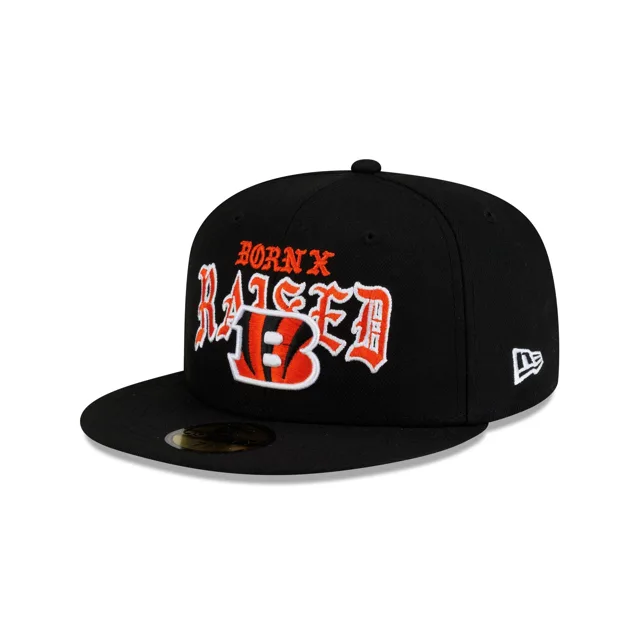 Né x Élevé x Cincinnati Bengals 59FIFTY Chapeau ajusté