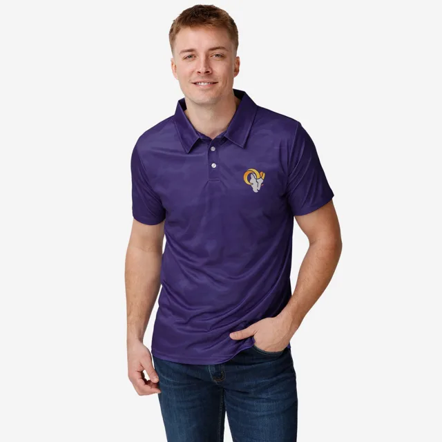Los Angeles Rams Polo en polyester camouflage couleur