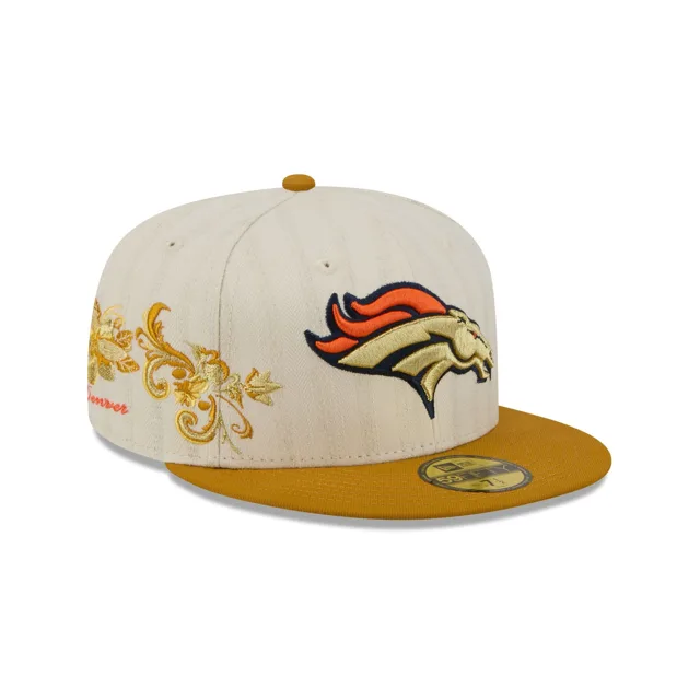 Denver Broncos Casquette ajustée à chevrons chromée 59FIFTY