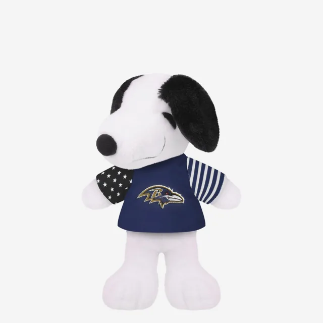 Baltimore Ravens Drapeau des États-Unis Snoopy Peanuts Team Jersey Peluche