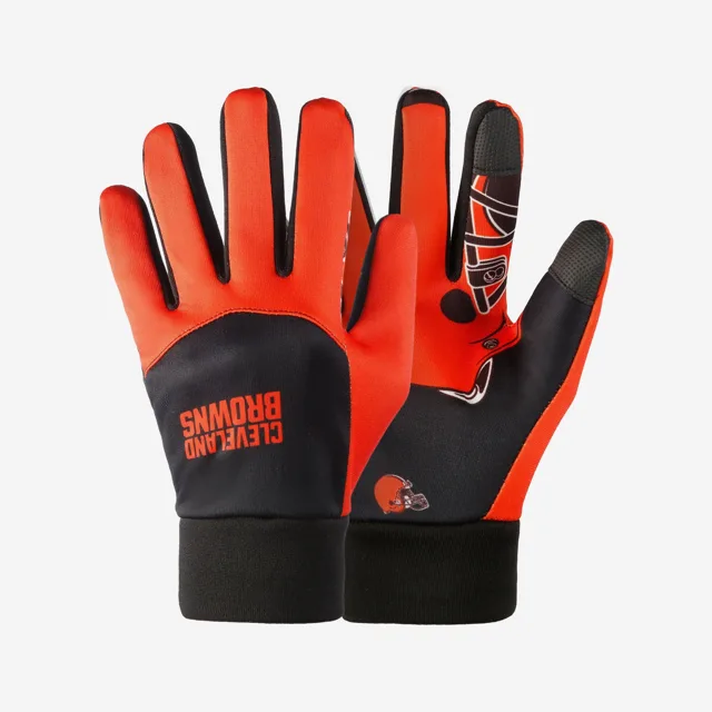 Cleveland Browns Gants de textos avec logo sur la paume