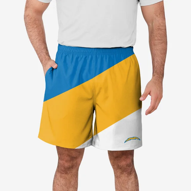 Los Angeles Chargers Short d'entraînement à double doublure en duvet color block