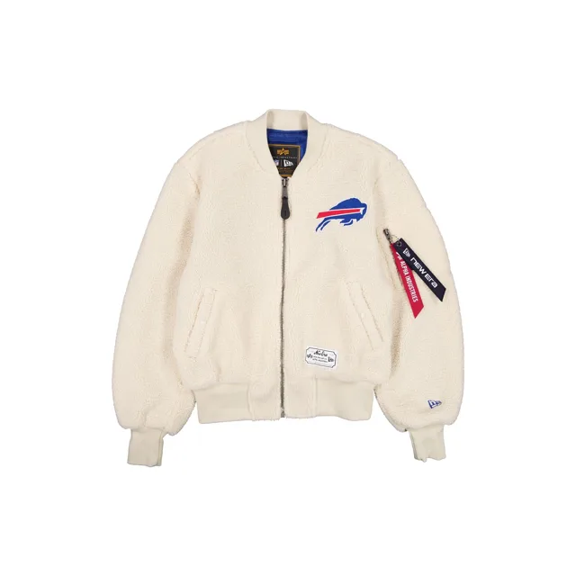 Alpha Industries x Buffalo Bills Veste de vol Sherpa MA-1 pour femme