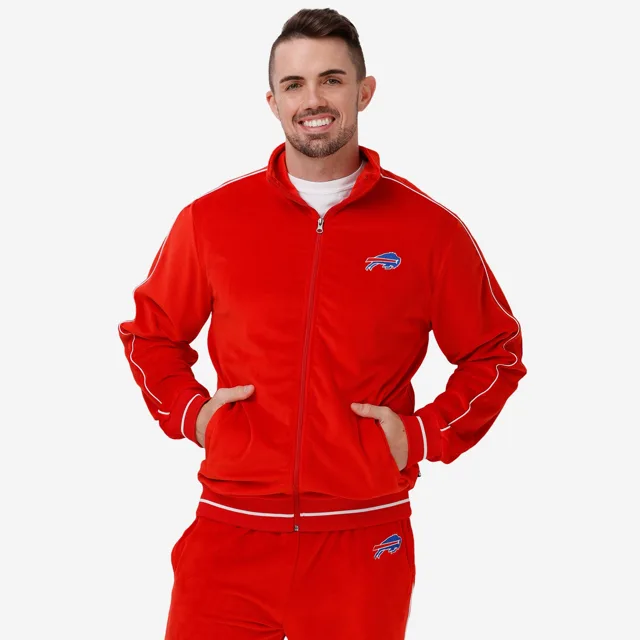Buffalo Bills Haut zippé en velours rouge