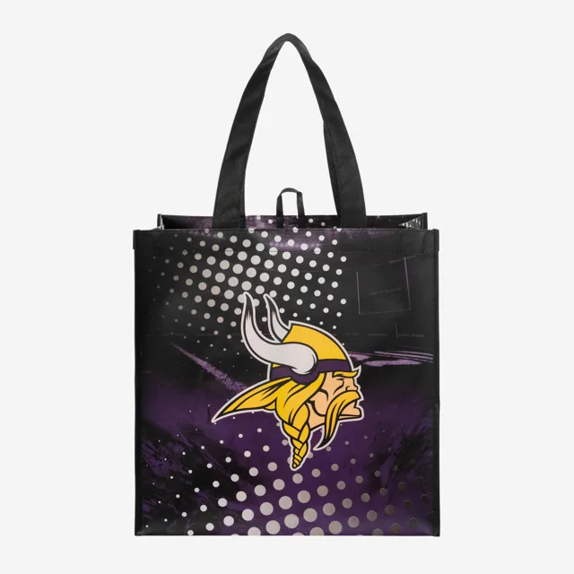 Minnesota Vikings Lot de 4 sacs à provisions réutilisables