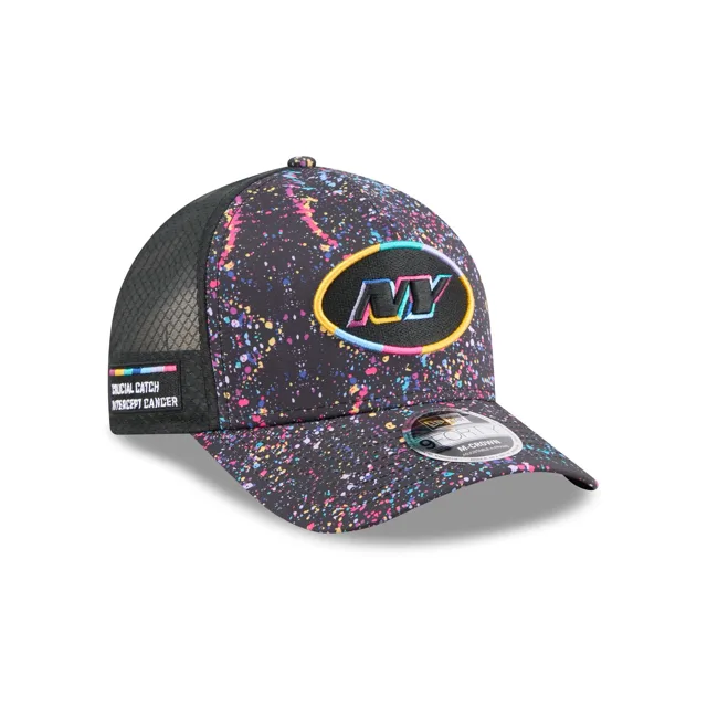 New York Jets 2025 Casquette de camionneur Crucial Catch 9FORTY M-Crown A-Frame