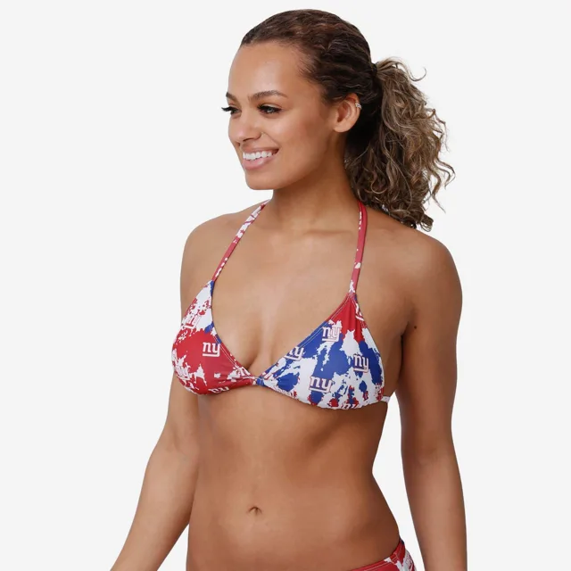 New York Giants Haut de bikini Paint Splash pour femme